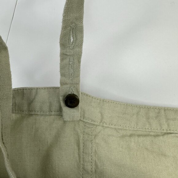 Everlane Women's Laurel The Linen Button Picnic Square Neck Tank Top‎ 10/C37 - Picture 8 of 12